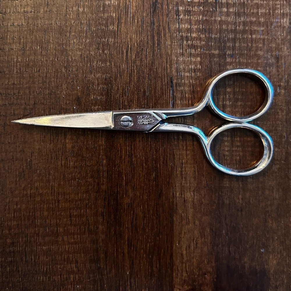 Vintage Griffon Embroidery Scissors